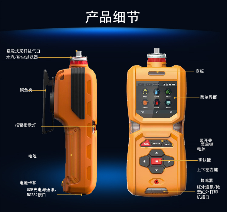 便攜式紅外原理二氧化碳測(cè)定儀